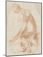 Etude pour une sainte Madeleine soutenant la Vierge-Federico Barocci-Mounted Giclee Print