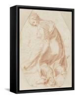 Etude pour une sainte Madeleine soutenant la Vierge-Federico Barocci-Framed Stretched Canvas