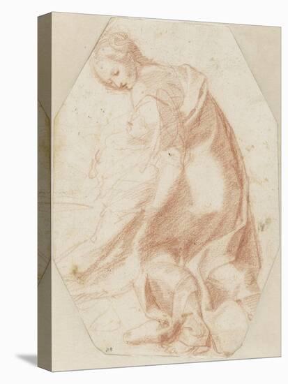 Etude pour une sainte Madeleine soutenant la Vierge-Federico Barocci-Stretched Canvas