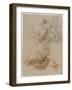 Etudes d'un ange musicien-Charles de La Fosse-Framed Giclee Print