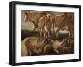 Etudes de cinq vaches-Jacob Jordaens-Framed Giclee Print