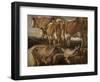 Etudes de cinq vaches-Jacob Jordaens-Framed Giclee Print