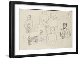 Etudes pour autoportraits-null-Framed Giclee Print