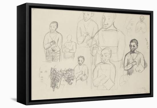 Etudes pour autoportraits-null-Framed Stretched Canvas