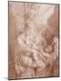 Etudes pour sainte Anne, Jésus et saint Jean Baptiste-Gustave Moreau-Mounted Giclee Print