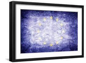 Eu Flag-kwasny221-Framed Art Print