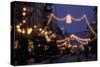 EU, France, Alsace, Saverne. Christmas market lights-Dave Bartruff-Stretched Canvas