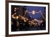 EU, France, Alsace, Saverne. Christmas market lights-Dave Bartruff-Framed Photographic Print