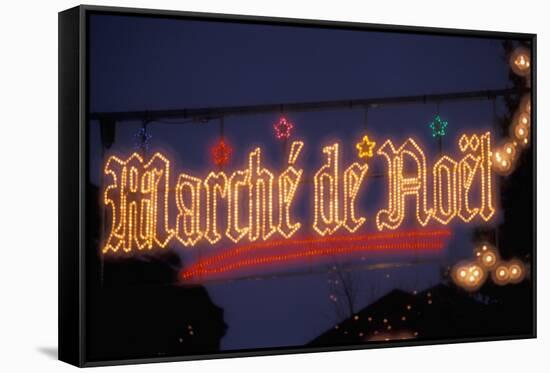 EU, France, Saverne. Christmas market-Dave Bartruff-Framed Stretched Canvas