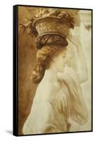 Eucharis, a Girl with a Basket of Fruit-Frederick Leighton-Framed Stretched Canvas