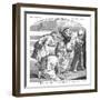 Euclid, Ancient Greek Mathematician, Demonstrating to His Students, 1806-James Basire II-Framed Giclee Print