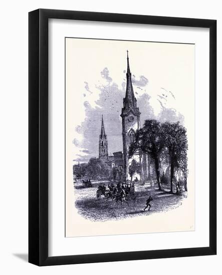 Euclid Avenue in Cleveland United States of America-null-Framed Giclee Print