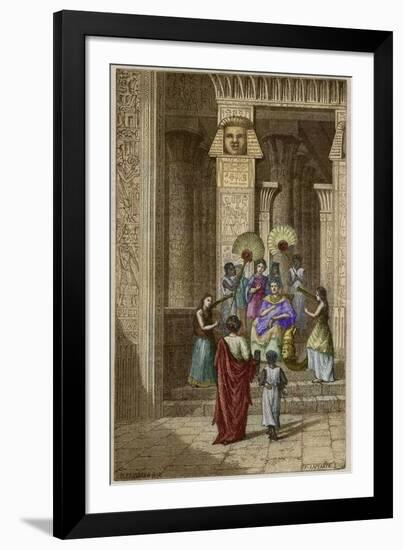 Euclid Presenting to Ptolemy Soter His Work on the Elements of Geometry-Stefano Bianchetti-Framed Photographic Print