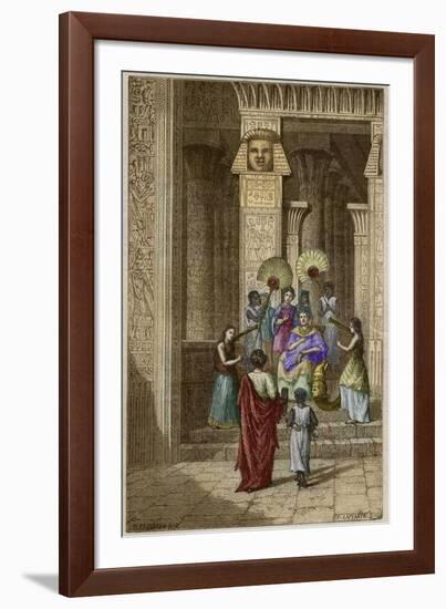 Euclid Presenting to Ptolemy Soter His Work on the Elements of Geometry-Stefano Bianchetti-Framed Photographic Print