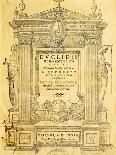 Title Page of Elementa-Euclid-Giclee Print