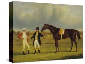 'Euclid' with His Jockey Conolly and Trainer Pettit-John Frederick Herring I-Stretched Canvas