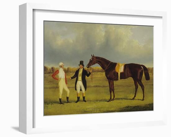 'Euclid' with His Jockey Conolly and Trainer Pettit-John Frederick Herring I-Framed Giclee Print