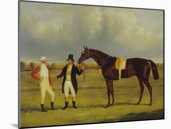 'Euclid' with His Jockey Conolly and Trainer Pettit-John Frederick Herring I-Mounted Giclee Print