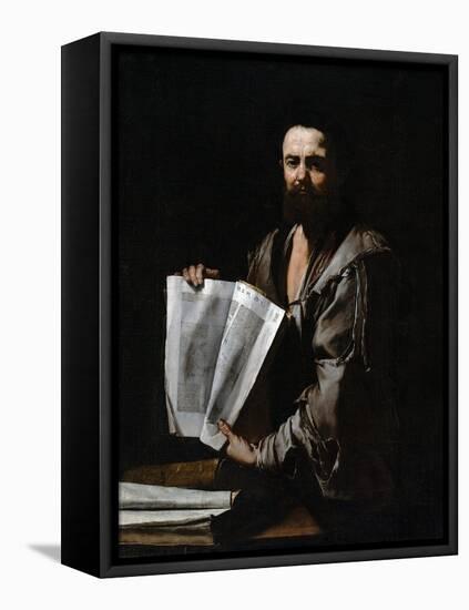 Euclid-Jusepe de Ribera-Framed Stretched Canvas