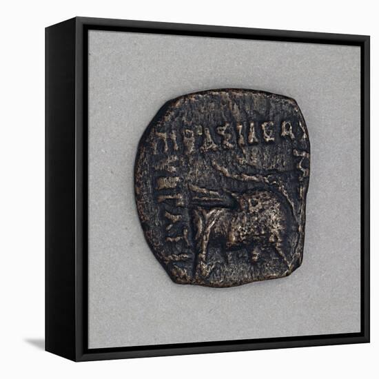 Eucratide of Bactria Hellenistic Coins BC-null-Framed Stretched Canvas