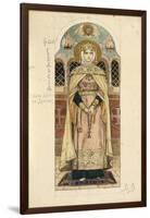 Eudoxia of Moscow (Study for Frescos in the St Vladimir's Cathedral of Kie), 1884-1889-Viktor Mikhaylovich Vasnetsov-Framed Giclee Print