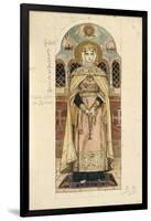 Eudoxia of Moscow (Study for Frescos in the St Vladimir's Cathedral of Kie), 1884-1889-Viktor Mikhaylovich Vasnetsov-Framed Giclee Print
