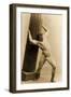 Eugen Sandow Holding a Pillar, in Classical Ancient Greco-Roman Pose, C.1897-null-Framed Photographic Print