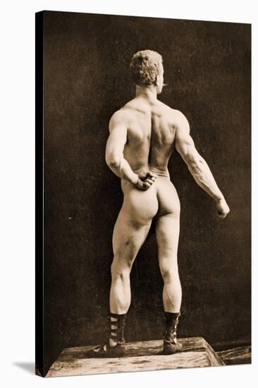 Eugen Sandow, in Classical Ancient Greco-Roman Pose, C.1893-Napoleon Sarony-Stretched Canvas