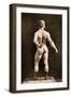 Eugen Sandow, in Classical Ancient Greco-Roman Pose, C.1893-Napoleon Sarony-Framed Photographic Print