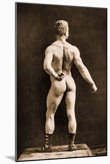 Eugen Sandow, in Classical Ancient Greco-Roman Pose, C.1893-Napoleon Sarony-Mounted Photographic Print