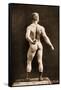 Eugen Sandow, in Classical Ancient Greco-Roman Pose, C.1893-Napoleon Sarony-Framed Stretched Canvas