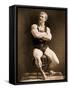 Eugen Sandow, in Classical Ancient Greco-Roman Pose, C.1893-Napoleon Sarony-Framed Stretched Canvas