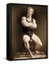 Eugen Sandow, in Classical Ancient Greco-Roman Pose, C.1893-Napoleon Sarony-Framed Stretched Canvas