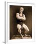 Eugen Sandow, in Classical Ancient Greco-Roman Pose, C.1893-Napoleon Sarony-Framed Photographic Print