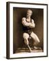 Eugen Sandow, in Classical Ancient Greco-Roman Pose, C.1893-Napoleon Sarony-Framed Photographic Print