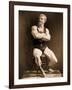 Eugen Sandow, in Classical Ancient Greco-Roman Pose, C.1893-Napoleon Sarony-Framed Photographic Print