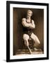 Eugen Sandow, in Classical Ancient Greco-Roman Pose, C.1893-Napoleon Sarony-Framed Photographic Print