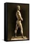 Eugen Sandow, in Classical Ancient Greco-Roman Pose, C.1893-Napoleon Sarony-Framed Stretched Canvas