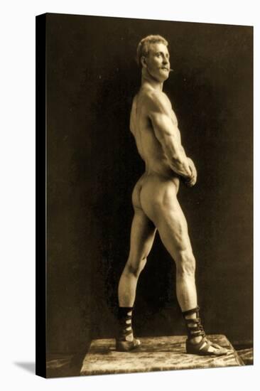 Eugen Sandow, in Classical Ancient Greco-Roman Pose, C.1893-Napoleon Sarony-Stretched Canvas