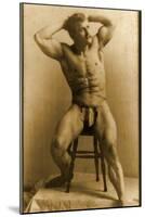 Eugen Sandow, in Classical Ancient Greco-Roman Pose, C.1893-Napoleon Sarony-Mounted Photographic Print