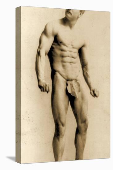 Eugen Sandow, in Classical Ancient Greco-Roman Pose, C.1893-Napoleon Sarony-Stretched Canvas