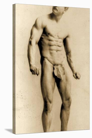 Eugen Sandow, in Classical Ancient Greco-Roman Pose, C.1893-Napoleon Sarony-Stretched Canvas