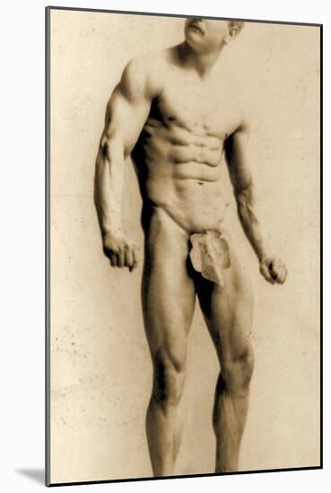 Eugen Sandow, in Classical Ancient Greco-Roman Pose, C.1893-Napoleon Sarony-Mounted Photographic Print