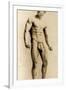 Eugen Sandow, in Classical Ancient Greco-Roman Pose, C.1893-Napoleon Sarony-Framed Photographic Print