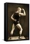 Eugen Sandow, in Classical Ancient Greco-Roman Pose, C.1893-Napoleon Sarony-Framed Stretched Canvas