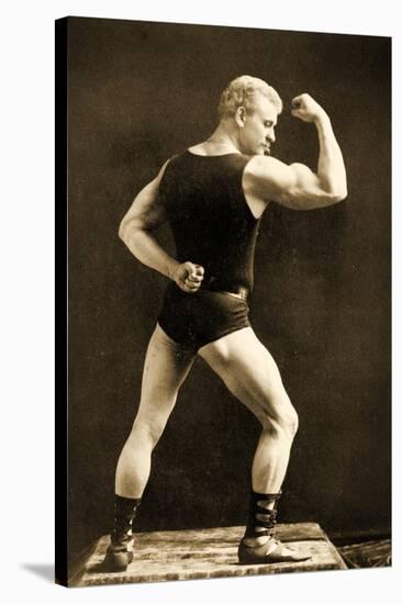 Eugen Sandow, in Classical Ancient Greco-Roman Pose, C.1893-Napoleon Sarony-Stretched Canvas