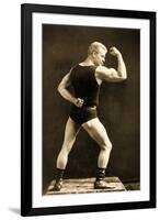 Eugen Sandow, in Classical Ancient Greco-Roman Pose, C.1893-Napoleon Sarony-Framed Photographic Print