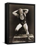 Eugen Sandow, in Classical Ancient Greco-Roman Pose, C.1897-null-Framed Stretched Canvas