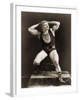 Eugen Sandow, in Classical Ancient Greco-Roman Pose, C.1897-null-Framed Photographic Print