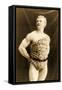 Eugen Sandow Wearing Leopard Skin, in Classical Ancient Greco-Roman Pose, C.1894-null-Framed Stretched Canvas